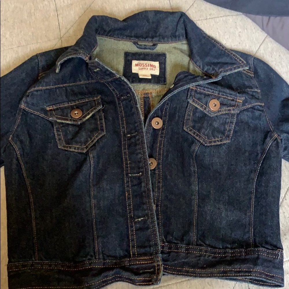 Dark blue jean jacket